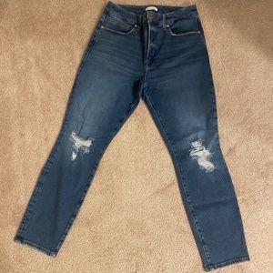 Good American Good Legs Cropped Skinny Jeans